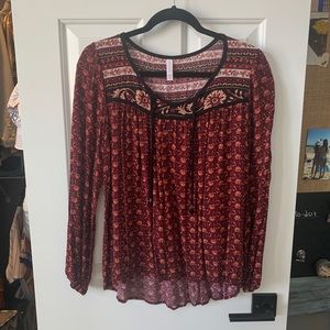 Maroon blouse